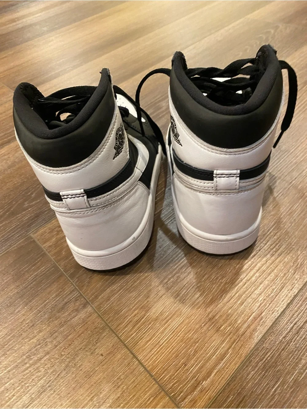 Nike Air Jordan 1 Retro High OG Black White Sneakers Unisex Size 6.5